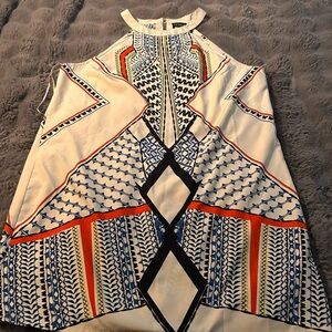 VENUS Multicolor Geometric Blouse